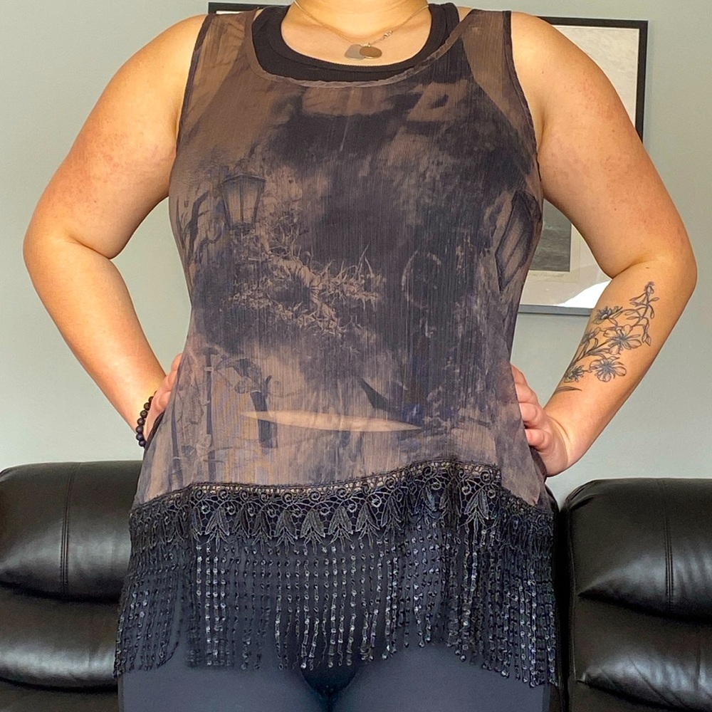 See through tank top